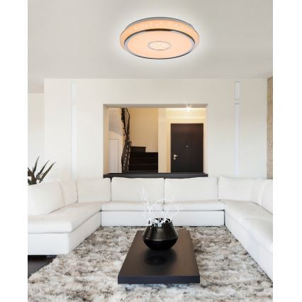 Globo - LED Zatemnitvena stropna svetilka LED/40W/230V 2700-6500K + Daljinski upravljalnik