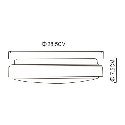 Globo - LED Stropna svetilka LED/18W/230V 3000K