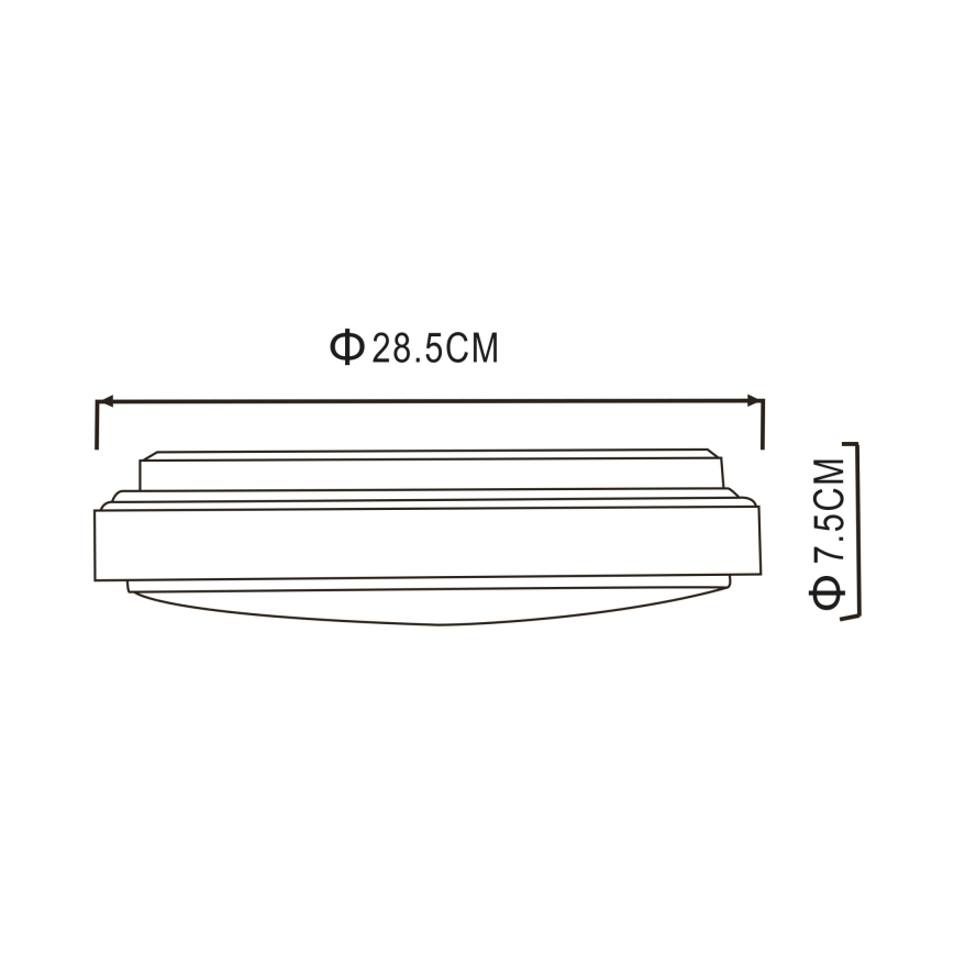 Globo - LED Stropna svetilka LED/18W/230V 3000K