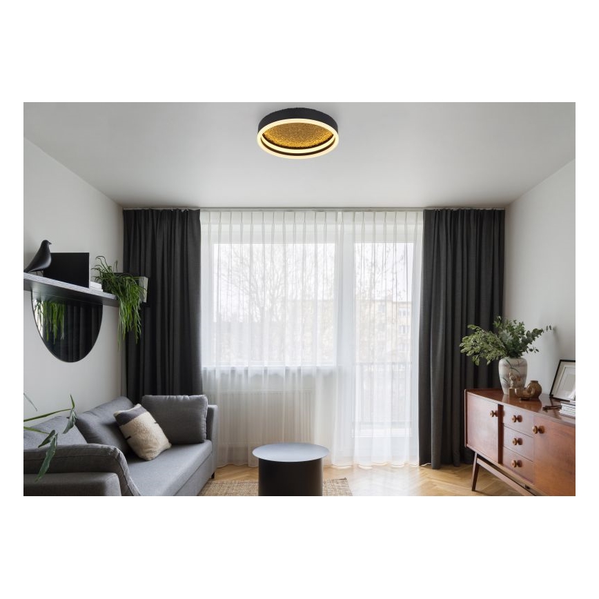 Globo - LED Stropna svetilka LED/24W/230V pr. 30 cm črna