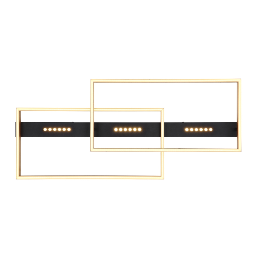 Globo 48461-54 - Stropna LED svetilka LUFFY LED/54W/230V 39,8x90 cm črna/zlata