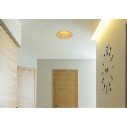 Globo - LED stropna svetilka LED/18W/230V 3000K, premer 18 cm, zlata