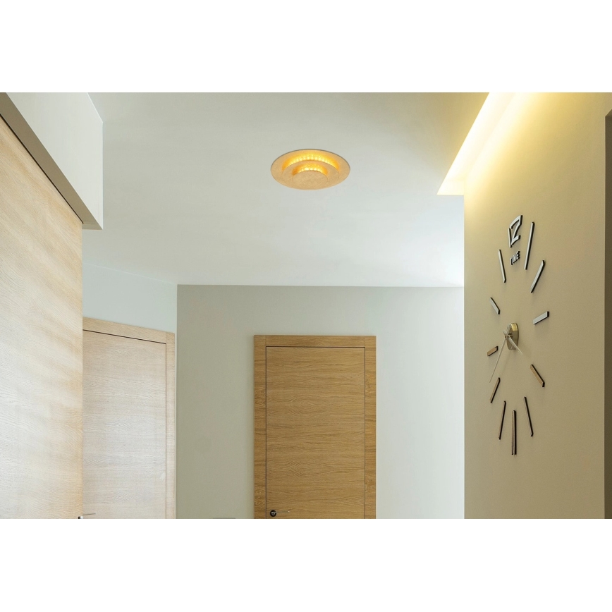 Globo - LED stropna svetilka LED/18W/230V 3000K, premer 18 cm, zlata