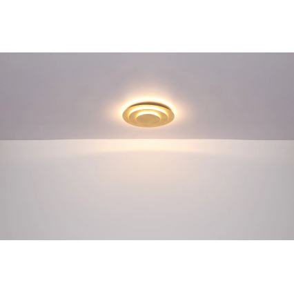 Globo - LED stropna svetilka LED/18W/230V 3000K, premer 18 cm, zlata
