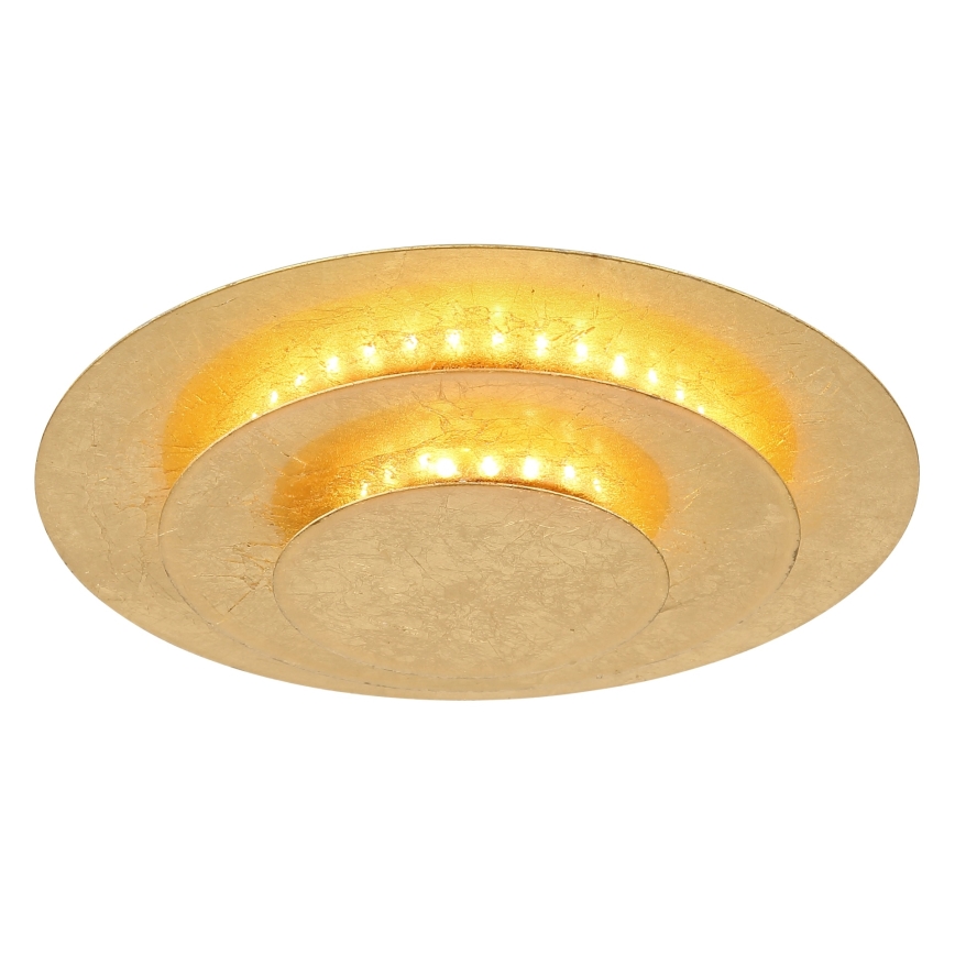 Globo - LED stropna svetilka LED/18W/230V 3000K, premer 18 cm, zlata