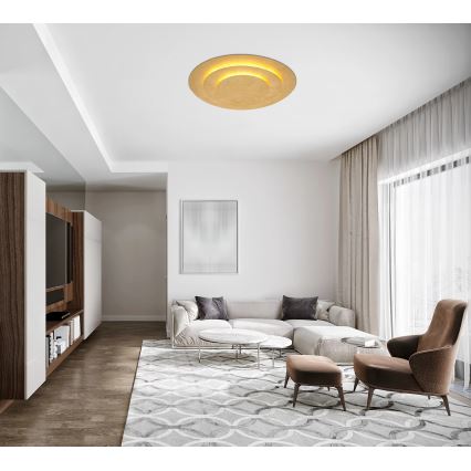 Globo - LED stropna svetilka LED/40W/230V 3000K, premer 49 cm, zlata