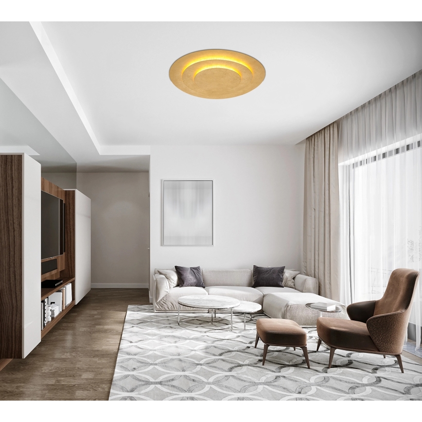 Globo - LED stropna svetilka LED/40W/230V 3000K, premer 49 cm, zlata