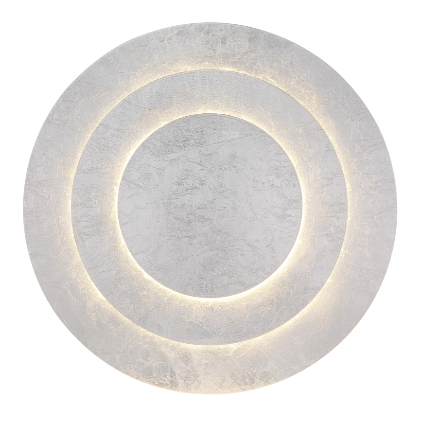 Globo - LED stropna svetilka, 40 W, 230 V, 3000 K, premer 49 cm, srebrna