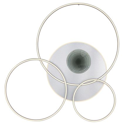 Globo - LED Zatemnitvena stropna svetilka LED/70W/230V 2700-6500K mat krom + Daljinski upravljalnik