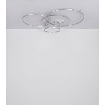 Globo - LED Zatemnitvena stropna svetilka LED/70W/230V 2700-6500K mat krom + Daljinski upravljalnik