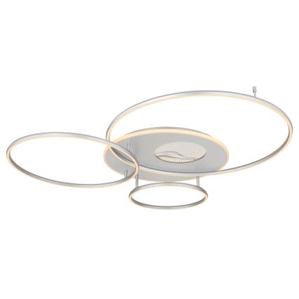 Globo - LED stropna svetilka z možnostjo zatemnitve LED/70W/230V 2700-6500K Wi-Fi Tuya matni krom + daljinski upravljalnik