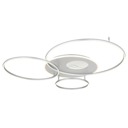 Globo - LED zatemnjiva stropna svetilka LED/70W/230V 2700-6500K Wi-Fi Tuya mat krom + daljinski upravljalnik