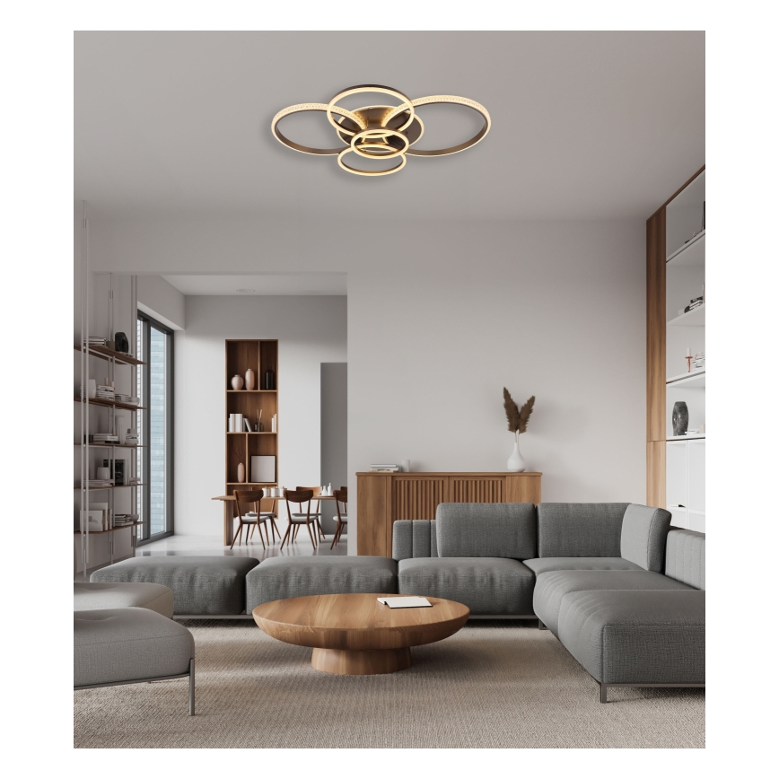 Globo - LED Stropna svetilka LED/70W/230V 3000K 88x110 cm antracit