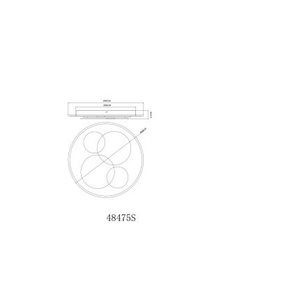 Globo - LED stropna svetilka LED/40W/230V 3000K premer 49 cm