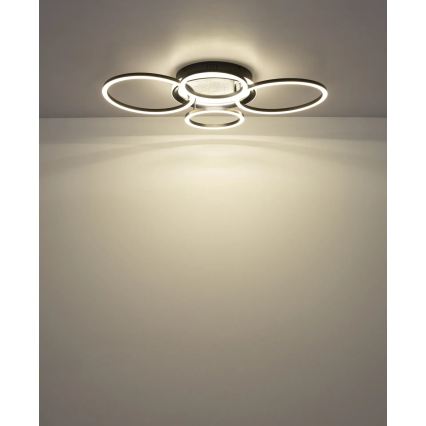 Globo - LED stropna svetilka LED/40W/230V 4000K 72x52 cm črna