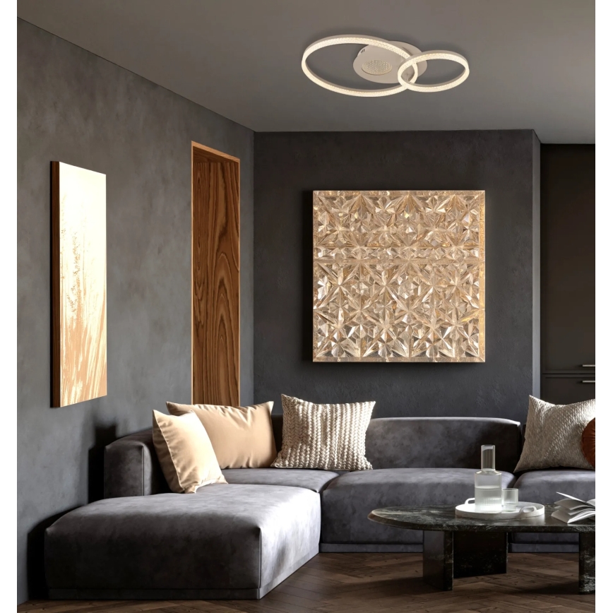 Globo - LED stropno svetilo LED/30W/230V 3000K 70x50 cm bež