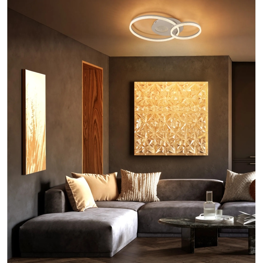 Globo - LED stropno svetilo LED/30W/230V 3000K 70x50 cm bež