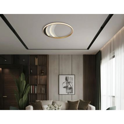 Globo - LED stropna svetilka LED/40W/230V 3000/4000/6000K premer 52 cm zlata