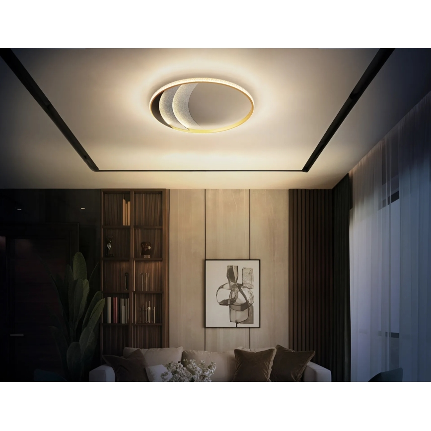 Globo - LED stropna svetilka LED/40W/230V 3000/4000/6000K premer 52 cm zlata