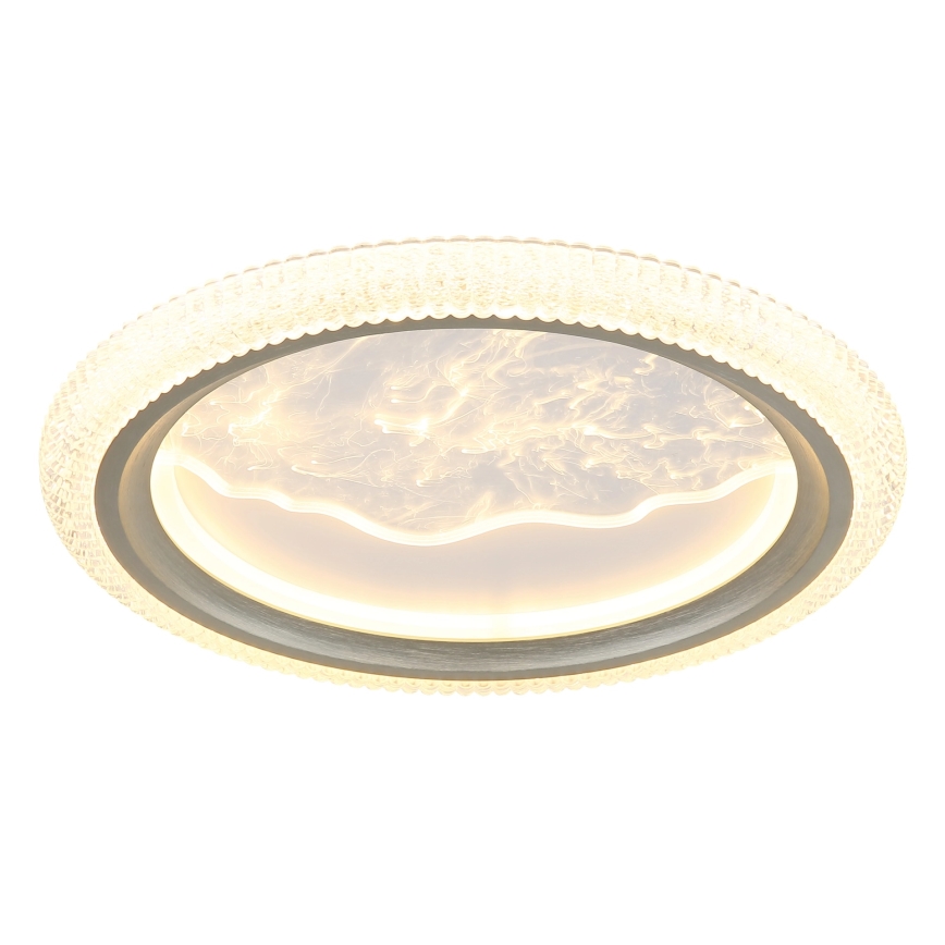 Globo - LED stropna svetilka LED/28W/230V 3000/4200/6000K premer 39,5 cm srebrna