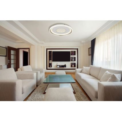 Globo - LED Zatemnitvena stropna svetilka LED/48W/230V 2700-6000K pr. 48 cm + Daljinski upravljalnik