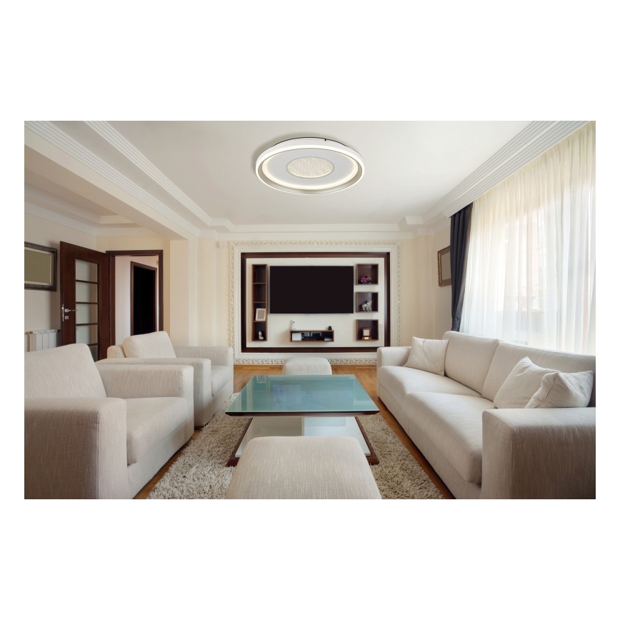 Globo - LED Zatemnitvena stropna svetilka LED/48W/230V 2700-6000K pr. 48 cm + Daljinski upravljalnik