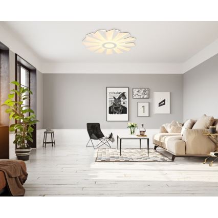 Globo - LED Zatemnitvena stropna svetilka LED/58W/230V 2700-6000K pr. 50 cm bela + Daljinski upravljalnik