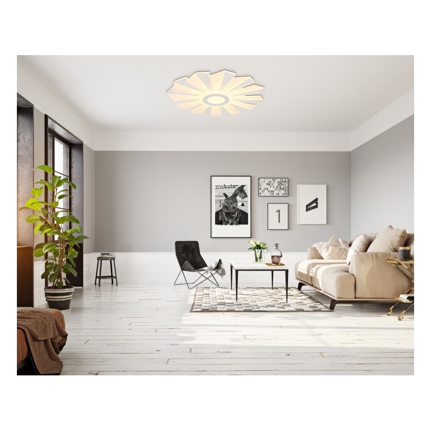 Globo - LED Zatemnitvena stropna svetilka LED/58W/230V 2700-6000K pr. 50 cm bela + Daljinski upravljalnik