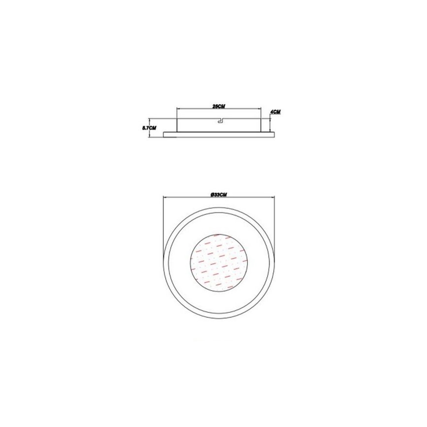 Globo - LED Stropna svetilka LED/24W/230V 2700/4500/6500K pr. 33 cm