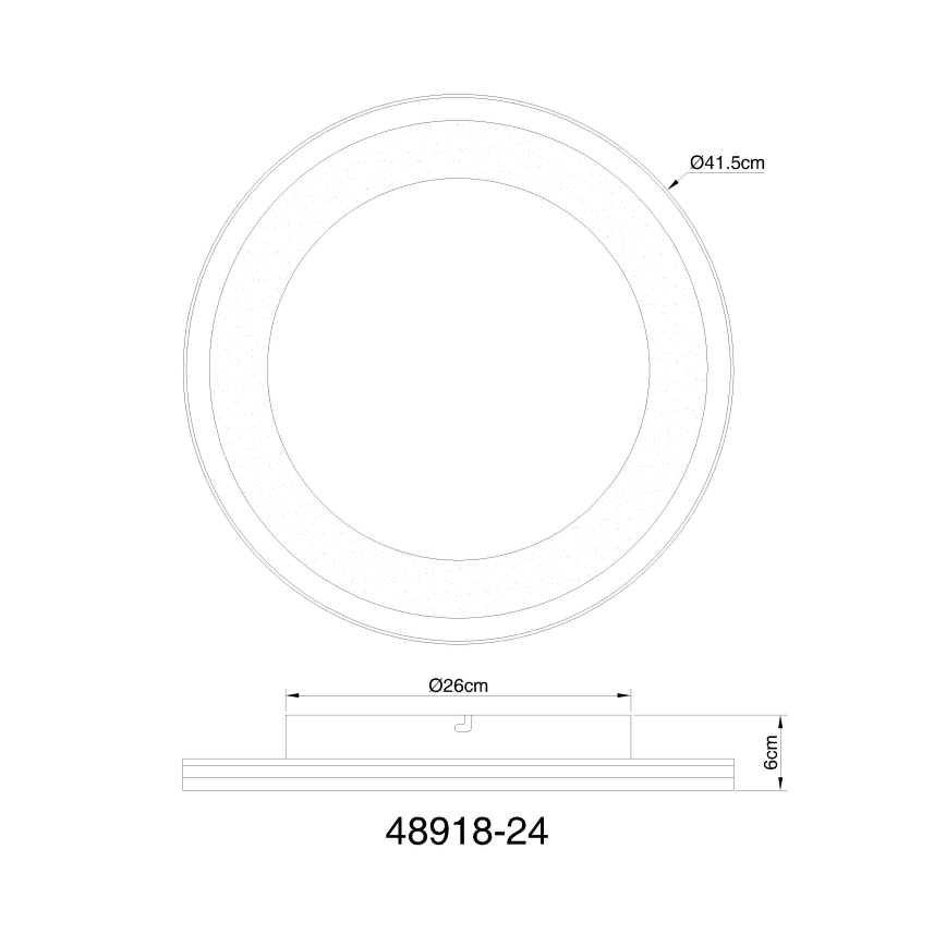 Globo - LED Zatemnitvena stropna svetilka LED/24W/230V 2700-6000K + Daljinski upravljalnik