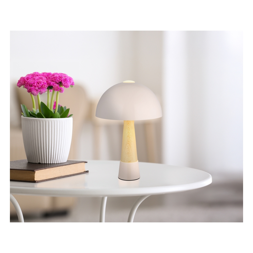 Globo - Namizna svetilka 1xE27ILLU/40W/230V bež