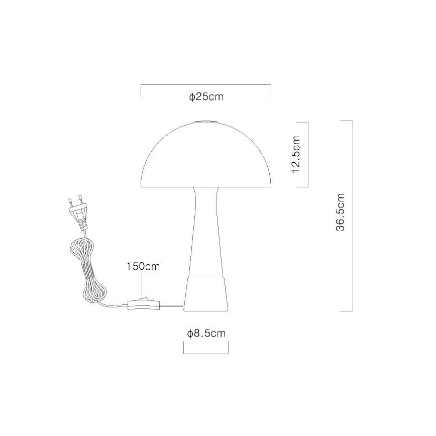 Globo - Namizna svetilka 1xE27ILLU/40W/230V bež