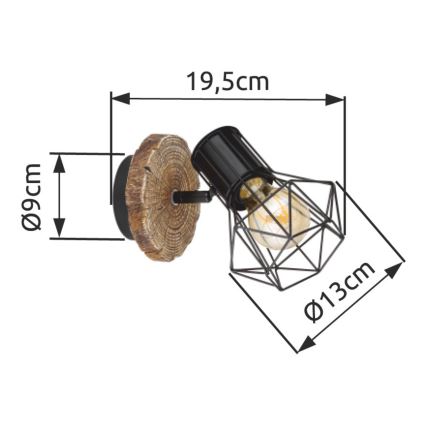 Globo - Stenski reflektor 1xE27/60W/230V