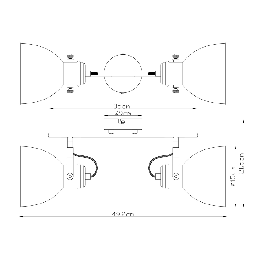 Globo - Reflektor 2xE27/40W/230V
