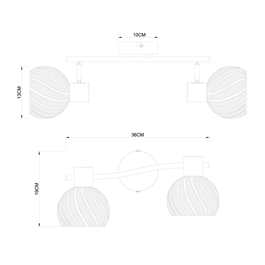 Globo - Reflektor 2xE27/40W/230V