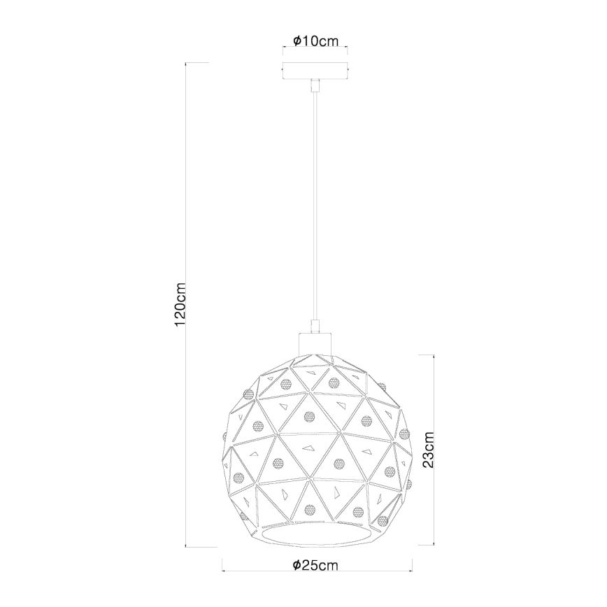 Globo 54029H - Lestenec na vrvici JODIE 1xE27/60W/230V pr. 25 cm