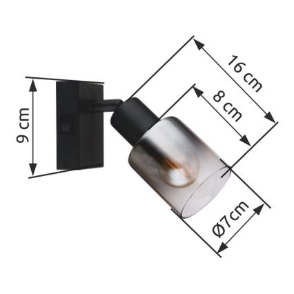 Globo - Stenski reflektor 1xE14/40W/230V