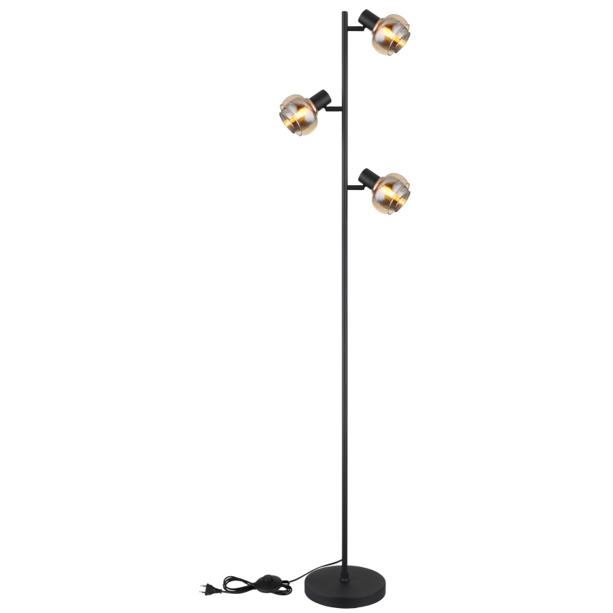 Globo - Talna svetilka 3xE14/40W/230V črna
