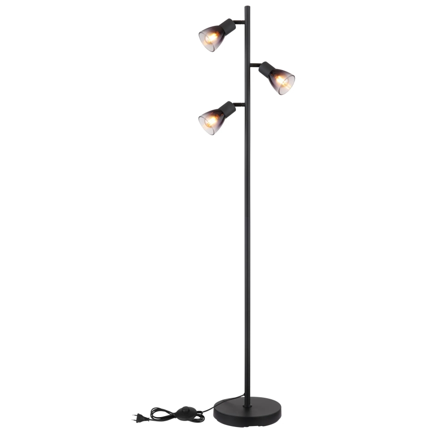 Globo - Talna svetilka 3xE14/25W/230V črna