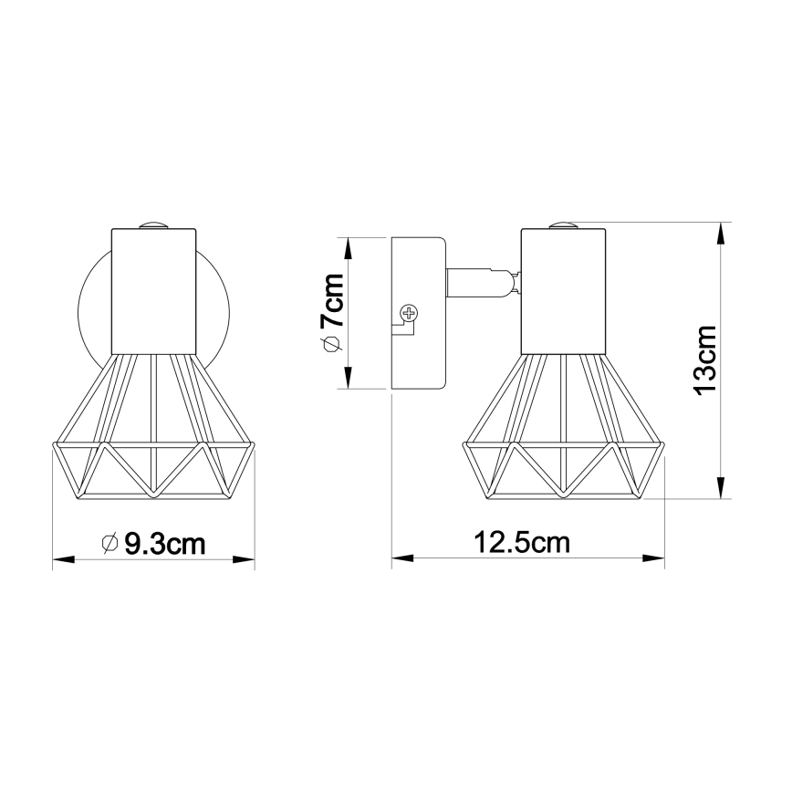 Globo - Stenski reflektor 1xE14/40W/230V sijajni krom