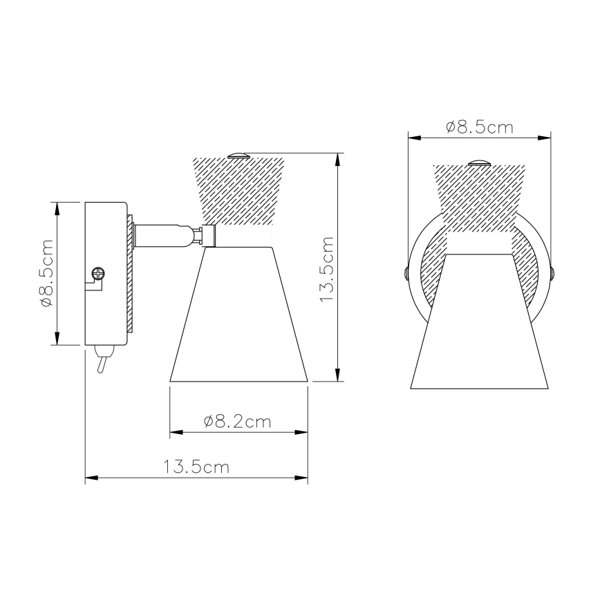 Globo - Stenski reflektor 1xE14/25W/230V