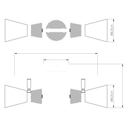 Globo - Reflektor 2xE14/25W/230V