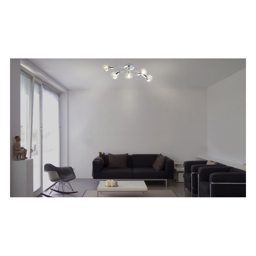 GLOBO 54921-5 - Nadgradni lestenec LOTHAR 5xE14/40W/230V