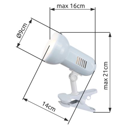 Globo - Namizna svetilka 1xE27/40W/230V