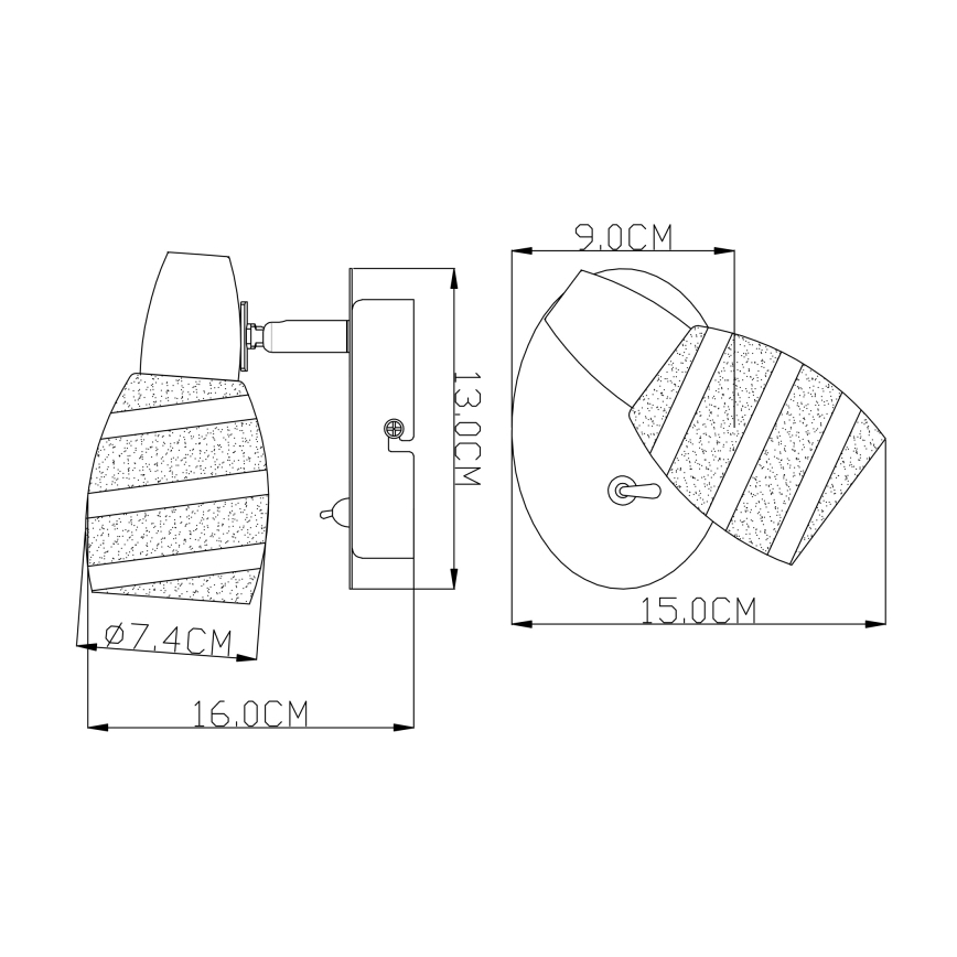 Globo 54985-1 - Reflektor ROY 1xE14/40W/230V