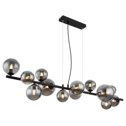 Globo - LED Lestenec na vrvici 13xG9/3,5W/230V dimna/črna