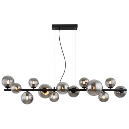 Globo - LED Lestenec na vrvici 13xG9/3,5W/230V dimna/črna