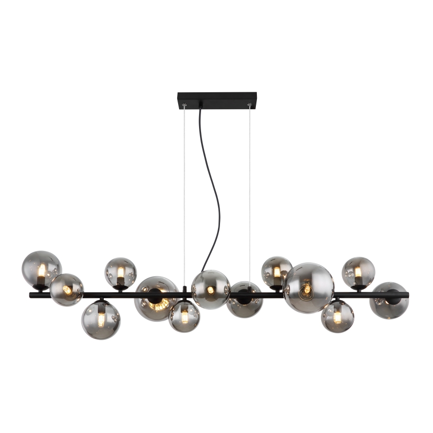 Globo - LED Lestenec na vrvici 13xG9/3,5W/230V dimna/črna