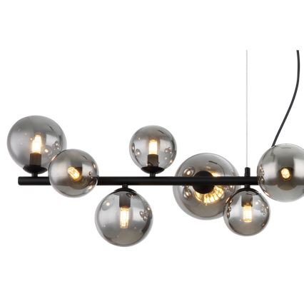 Globo - LED Lestenec na vrvici 13xG9/3,5W/230V dimna/črna