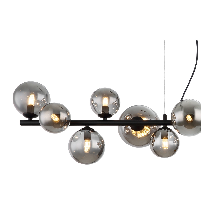 Globo - LED Lestenec na vrvici 13xG9/3,5W/230V dimna/črna